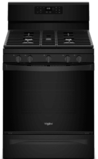 Whirlpool - 5.0 Cu. Ft. Freestanding Gas Range with Self-Cleaning and SpeedHeat Burner - Black WFG525S0JB