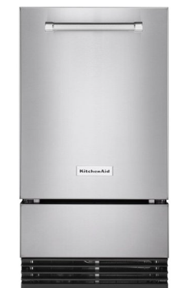 KitchenAid - 18" 29-Lb. Built-In Icemaker - Stainless Steel KUID308HPS