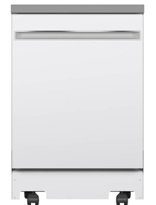 GE - 24" Portable Dishwasher - White GPT225SGLWW