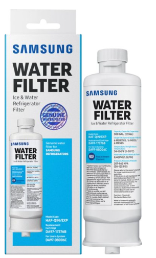 Water Filter for Select Samsung Refrigerators - White Model:HAF-QIN DA97-137376B