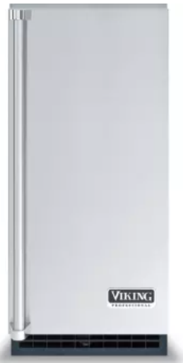 Viking FGIM515 15 Inch Ice Maker with 26 lbs. Storage Capacity, 65 lbs. Daily Production, Clear Square Ice, Water Quality Sensor and LED Control Panel