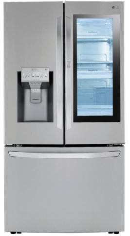 LG 24 cu. ft. Smart wi-fi Enabled InstaView™ Door-in-Door® Counter-Depth Refrigerator with Craft Ice™ Maker (LRFVC2406S)