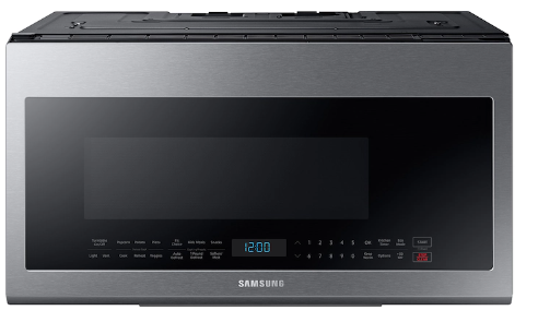 Samsung 2.1 cu. ft. Over-the-Range Microwave with Sensor Cooking in Fingerprint Resistant Stainless ME21M706BAS Steel