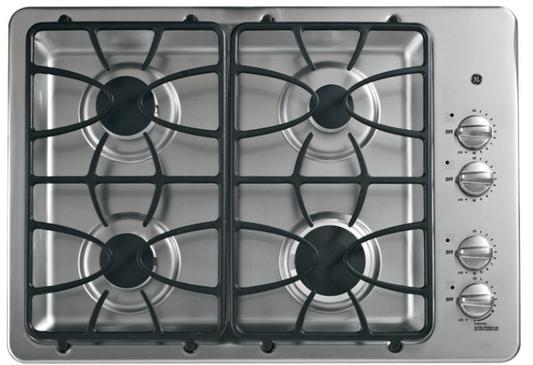 GE® 30" Built-In Gas Cooktop JGP333SETSS