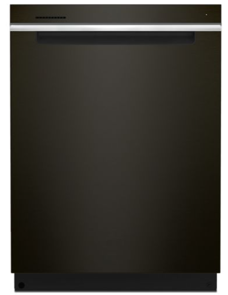 Whirlpool - 24" Top Control Built-In Stainless Steel Tub Dishwasher with 3rd Rack, FingerPrint Resistant, and 47 dBA - Black Stainless WDTA50SAKV
