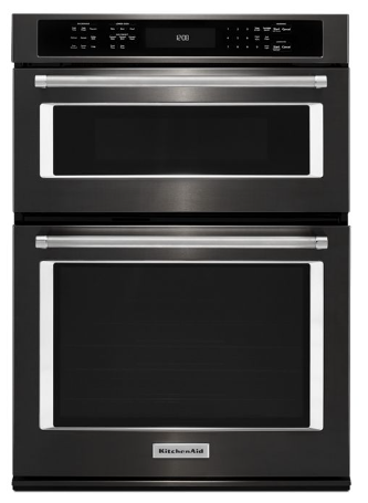 KitchenAid 27" Combination Wall Oven with Even-Heat™ True Convection (lower oven)  KOCE507EBS