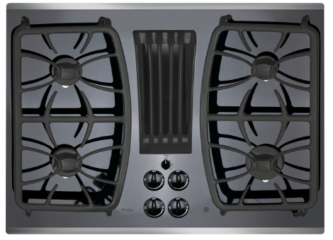 GE Profile™ 30" Built-In Gas Downdraft Cooktop PGP9830SJSS
