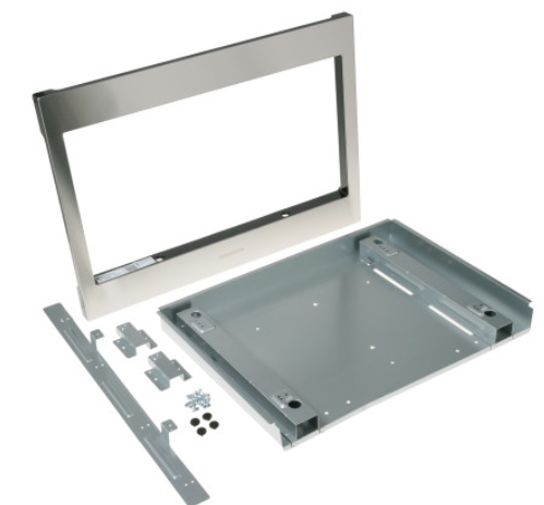 GE Monogram - 30" Trim Kit for Select Microwaves - Stainless Steel ZX2130SLSS