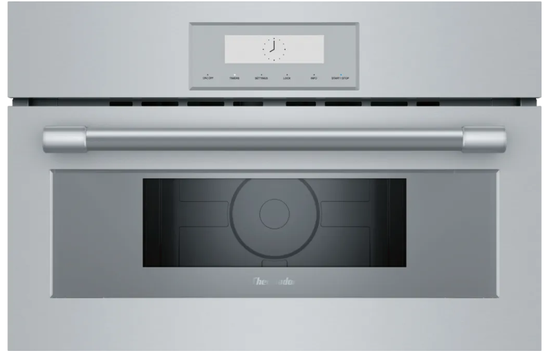 Thermador Professional Series MB30WP 30 Inch Built-In Microwave with 1.6 cu. ft. Capacity, 950 Watts, 10 Power Levels, Color TFT Display, Sensor Cooking, and Specially Crafted Gray Glass