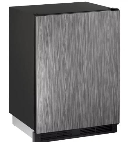 U-Line 1000 Series U1224BEVINT60B 24 Inch Built-in Beverage Center with 5.4 cu. ft. Capacity, 85 12-oz. Bottle Capacity, 105 12-oz. Can Capacity, 16 Wine Bottle Capacity, LED Lighting and Star K Certified: Solid Overlay