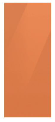 Bespoke 3-Door French Door Refrigerator Panel in Clementine Glass - Top Panel RA-F18DU3CH / RA-F18DU3CH/AA
