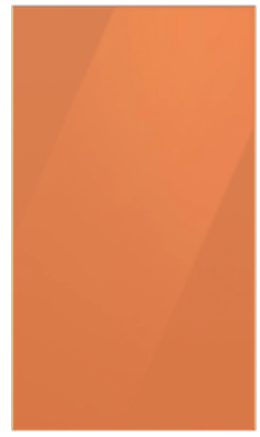 Bespoke 4-Door Flex™ Refrigerator Panel in Clementine Glass - Bottom Panel RA-F18DBBCH / RA-F18DBBCH/A