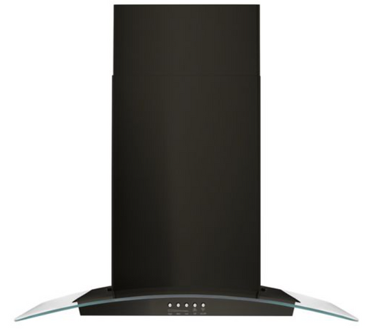 Whirlpool 30" Concave Glass Wall Mount Range Hood WVW51UC0HV