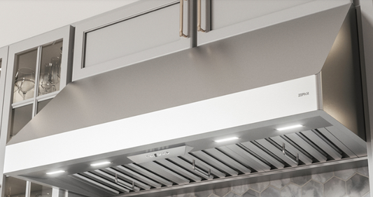 Zephyr Power Tempest II Series AK7536BS 36 Inch Pro-Style Wall Mount Canopy Hood with 650 CFM Internal Blower, Airflow Control Technology, 6 Speed Electronic Touch Controls, Halogen Lighting and Optional Accessories: 36 Inch Width