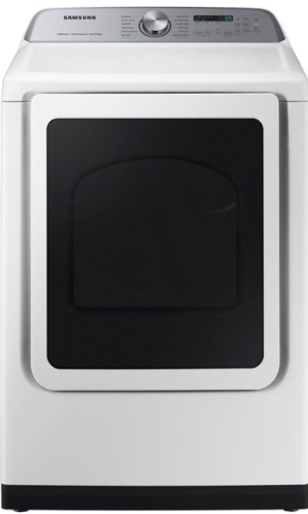 Samsung 7.4 cu. ft. Smart Electric Dryer with Steam Sanitize+ in White (DVE52A5500W)