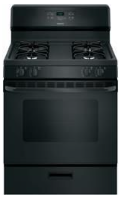 CROSLEY 30" GAS RANGE-BLK XGBS400DMBB