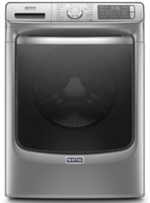 Maytag MHW8630HC 27 Inch Smart Front Load Washer with Wi-Fi, 4 Wash Cycles, 24 Hr Fresh Hold® Option, Optimal Dose Dispenser, Alexa & Google Home Voice Control, Stainless Steel Drum, Internal Heater and ENERGY STAR® Rated: Metallic Slate