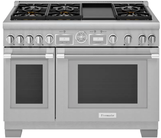 Thermador Dual Fuel Professional Range 48'' Pro Grand® Commercial Depth PRD486WDGU