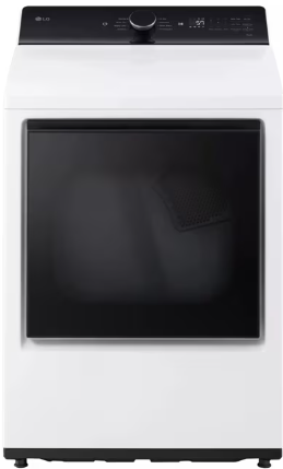 LG DLE8400WE 7.3 cu. ft. Ultra Large Capacity Rear Control Electric Dryer with LG EasyLoad™ Door and AI Sensing