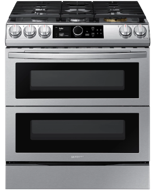 6.3 cu. ft. Flex Duo™ Front Control Slide-in Dual Fuel Range with Smart Dial, Air Fry, and Wi-Fi in Stainless Steel NY63T8751SS/AA