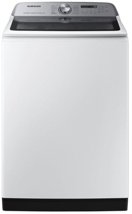 Samsung - 5.2 Cu. Ft. High-Efficiency Smart Top Load Washer with Super Speed Wash - White WA52DG5500AW
