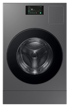 Samsung - Bespoke AI 5.3 Cu. Ft. All-in-One Washer & Electric Dryer Combo with Super Speed Wash and Ventless Heat Pump Dryer - Dark Steel WD53DBA900HZA1