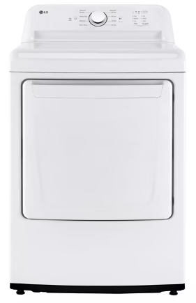 LG DLE6100W 7.3 cu. ft. Ultra Large Capacity Rear Control Electric Energy Star Dryer with Sensor Dry