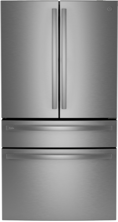 GE Profile™ Series ENERGY STAR® 28.7 Cu. Ft. Smart Fingerprint Resistant 4-Door French-Door Refrigerator With Dual-Dispense AutoFill Pitcher PGE29BYTFS