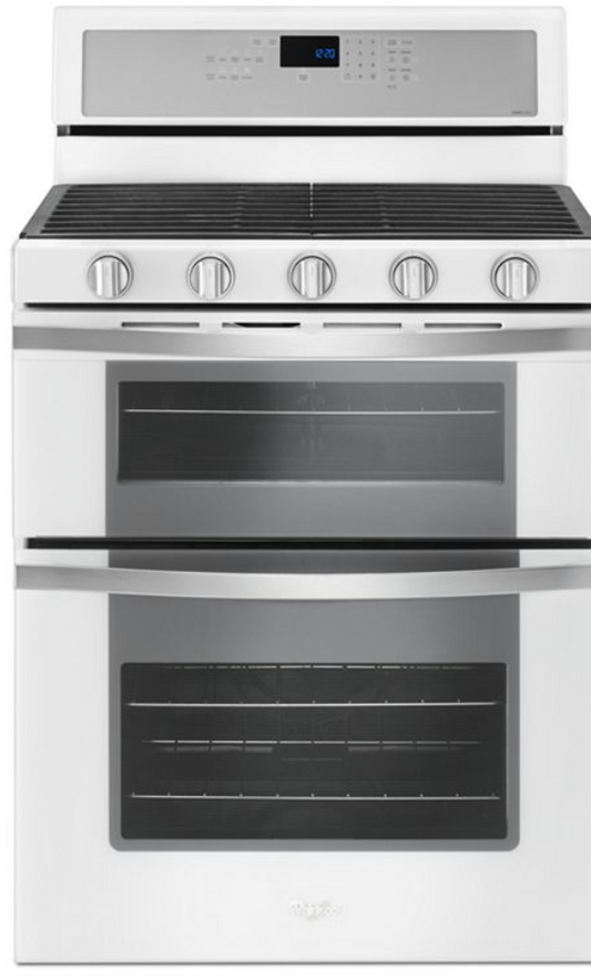 Whirlpool 30 Inch Freestanding Gas Range with 5 Sealed Burners, Dual Ovens, 6 cu. ft. Total Capacity - WGG745S0FH