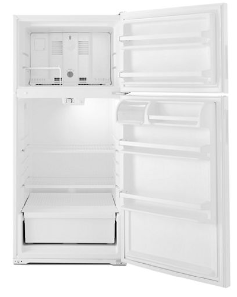 Amana ART104TFD(W/B) 28 Inch Top-Freezer Refrigerator with 14.3 Cu. Ft. Total Capacity, 2 Full-Width Adjustable Wire Shelves, 3 Door Bins, Gallon Storage, Dairy Compartment, Reversible Door and Optional Icemaker
