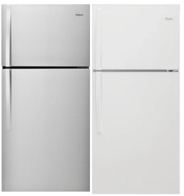 Whirlpool 30" - 19.3 Cu. Ft. Top-Freezer Refrigerator - WRT519SZD(M/W)