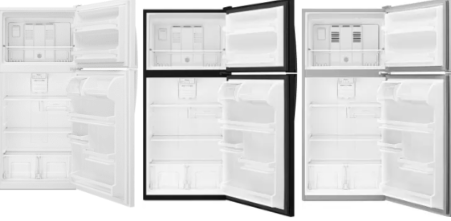 Whirlpool 30-inch Wide Top Freezer Refrigerator - 18 cu. ft. WRT318FZD(W/B/M)