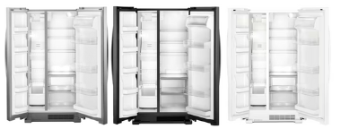 Whirlpool 33 Inch Freestanding Side by Side Refrigerator with 21.72 Cu. Ft. Total Capacity WRS312SNH(B/M/W)