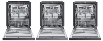 Samsung 24 Inch Fully Integrated Built-In Smart Dishwasher with 15 Place Settings, 7 Wash Cycles, Flexible 3rd Rack, 39 dBA, AquaBlast™ Jets, Zone Booster™, AutoRelease™ Door, Wi-Fi, and ENERGY STAR® Certified: DW80R9950(QN/UG/US)