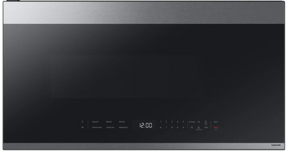 Samsung 30 Inch Smart Over-the-Range Microwave with 2.1 cu. ft. Capacity, 4-Speed Fan, 400 CFM Ventilation, Auto Connectivity, Sensor Cook, Ceramic Enamel Interior, and Glass-Touch Controls ME21D(B/G)6700(12/SR)