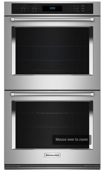 KitchenAid® 30" Double Wall Ovens with Air Fry Mode KOED530PPS