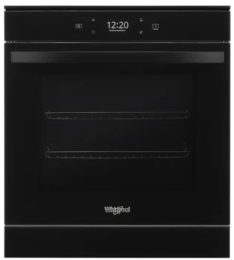 Whirlpool WOS52ES4MB 24 Inch Single Electric Smart Wall Oven with 2.9 cu. ft. Total Capacity, True Convection, Self-Clean, Frozen Bake™, Assisted Cooking, Remote Start, Control Lock, WiFi, and Scan-to-Connect Technology: Black
