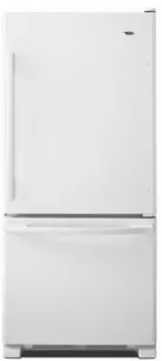 Amana ABB1924BRW 29 Inch Bottom Freezer Refrigerator with 18.5 cu. ft. Capacity, Energy Star Rated: White