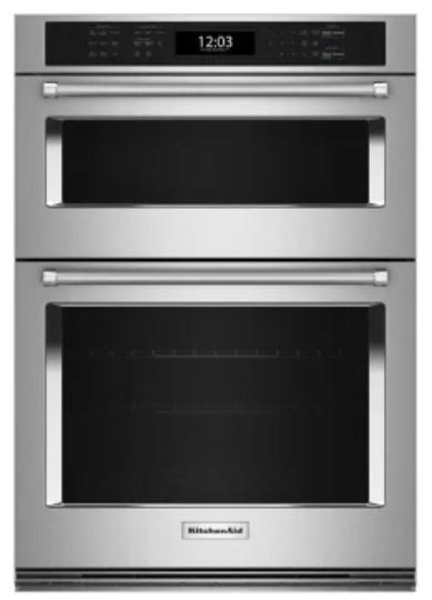 KitchenAid KOEC527PSS 27 Inch Combination Electric Wall Oven with 1.4 Cu. Ft. Microwave Oven Capacity, 4.3 Cu. Ft. Total Oven Capacity
