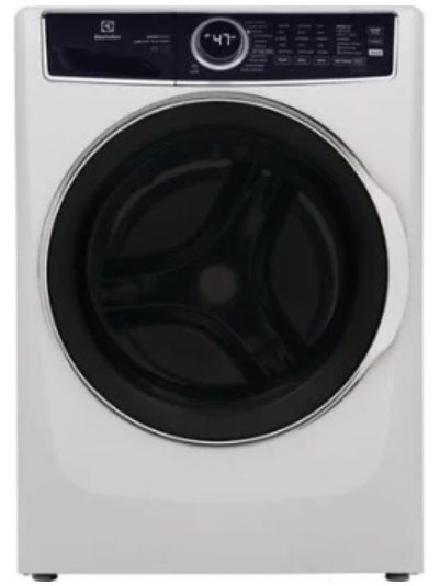 Electrolux ELFW7637AW 27 Inch Front Load Washer with 4.5 Cu. Ft. Capacity, SmartBoost, LuxCare® Wash System, Internal Drum Light, Stainless Steel Drum, 11 Wash Cycles, Steam Cycle, Allergen, Sanitize, UL Listed, NSF Certified, and ENERGY STAR® Certified