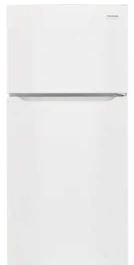 Frigidaire FFHT1425VW 28 Inch Top Freezer Refrigerator with 13.9 Cu. Ft. Capacity, Adjustable Glass Shelves, Humidity-Controlled Crisper, Half-width Deli Drawer, LED Lighting, EvenTemp® Cooling System, ADA Compliant, White