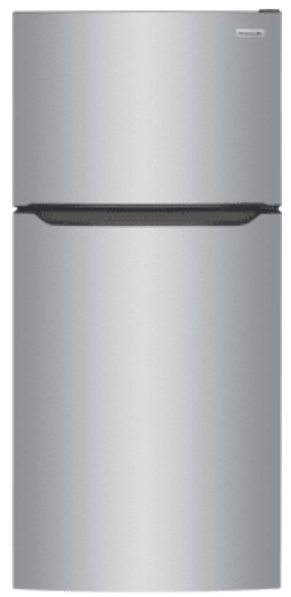 Frigidaire FFTR1835VS 30 Inch Top Freezer Refrigerator with 18.3 Cu. Ft. Capacity, Adjustable Shelves, Humidity-Controlled Crispers, Half-width Deli Drawer, Gallon Door Bins, Auto-Close Doors, EvenTemp™ Cooling System, and ADA Compliant: Stainless Steel