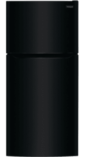Frigidaire FFTR1835VB 30 Inch Top Freezer Refrigerator with 18.3 Cu. Ft. Capacity, Adjustable Shelves, Humidity-Controlled Crispers, Half-width Deli Drawer, Gallon Door Bins, Auto-Close Doors, EvenTemp™ Cooling System, and ADA Compliant: Black
