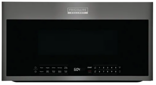 Frigidaire Gallery Series GMOS1964AD 1.9 cu. ft. Over-The-Range Microwave with 1,000 Watts, 3-Speed 400 CFM Venting System, Glass Turntable, Sensor Cook, and LED Lighting: Black Stainless Steel
