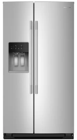 RED TAG SALE! KitchenAid KRSC336RPS 36 Inch Counter Depth Freestanding Side-by-Side Refrigerator with 20.8 cu. ft. Total Capacity, Exterior Ice & Water Dispenser, Panoramic LED Lighting, Touchscreen Controls, Sabbath Mode, and Energy Star® Certified