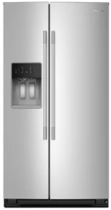 KitchenAid KRSF536RPS 36 Inch Freestanding Side-by-Side Refrigerator with 28.7 cu. ft. Capacity, Exterior Ice and Water Dispenser, Sabbath Mode, and Energy Star? Certified