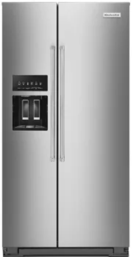 KitchenAid 36 Inch Counter Depth Side by Side Refrigerator with 22.6 Cu. Ft. Capacity KRSC703H(B/P)S