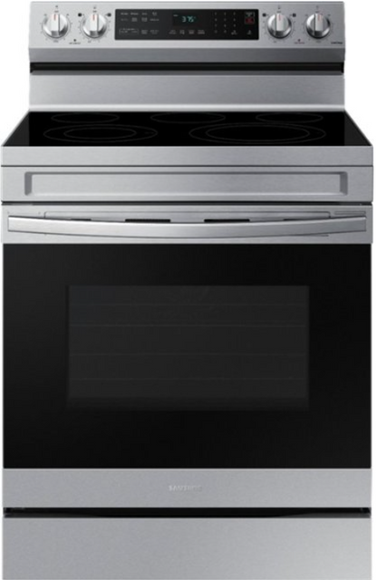 Samsung - 6.3 cu. ft. Freestanding Electric Range with WiFi, No-Preheat Air Fry & Convection - Stainless Steel NE63A6511(SS/SG)