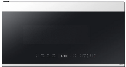 Samsung 30 Inch Smart Over-the-Range Microwave with 2.1 cu. ft. Capacity, 4-Speed Fan, 400 CFM Ventilation, Auto Connectivity, Sensor Cook, Ceramic Enamel Interior, and Glass-Touch Controls ME21D(B/G)6700(12/SR)