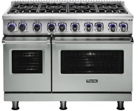 Viking - VGR Freestanding 7-Series Gas 48"W Range - Arctic Gray VGR74828BAG